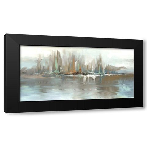 Big City Lights Black Modern Wood Framed Art Print with Double Matting by Knutsen, Conrad