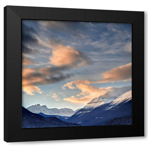 Indigo Sunset Black Modern Wood Framed Art Print with Double Matting by Delimont, Danita