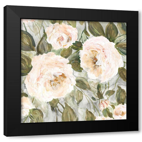 California Roses Black Modern Wood Framed Art Print by Robinson, Carol