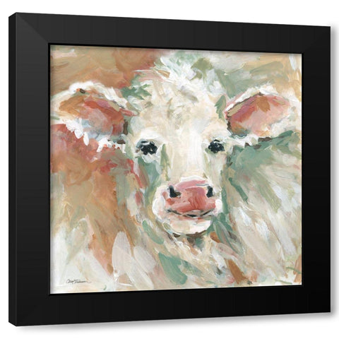 Sticking Close to Mom I Black Modern Wood Framed Art Print with Double Matting by Robinson, Carol
