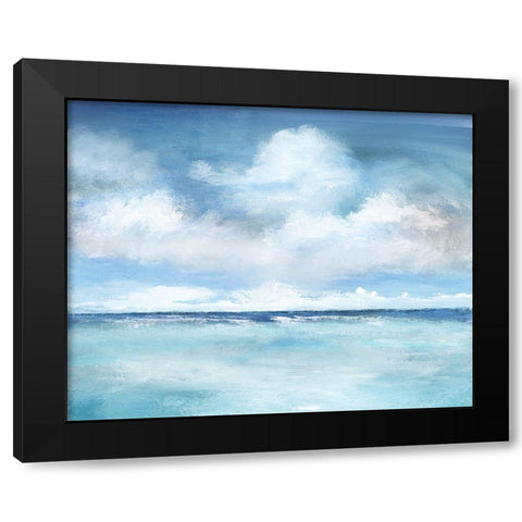 Caribbean Clouds Black Modern Wood Framed Art Print with Double Matting by Nan