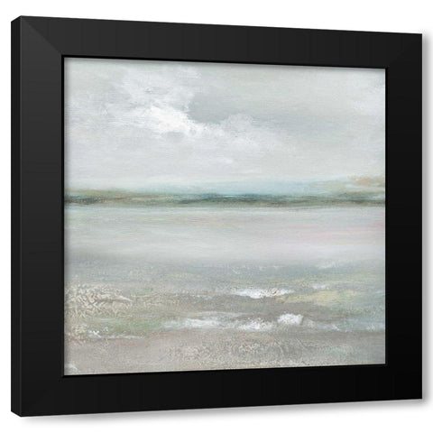 Midlands Summer Black Modern Wood Framed Art Print with Double Matting by Nan