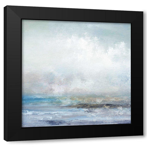 Midland Shore Black Modern Wood Framed Art Print with Double Matting by Nan