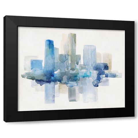 Soft Skyline II Black Modern Wood Framed Art Print by Swatland, Sally