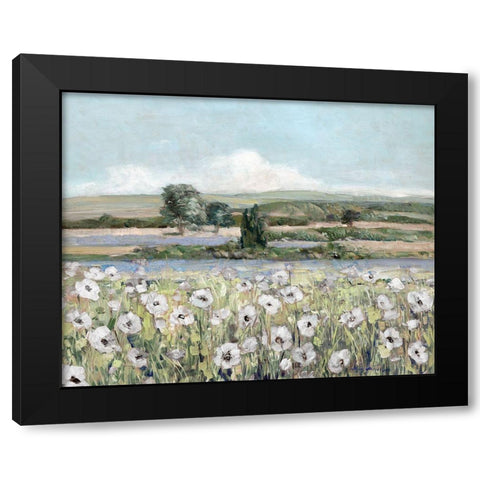 Vintage Poppy Valley Black Modern Wood Framed Art Print with Double Matting by Swatland, Sally