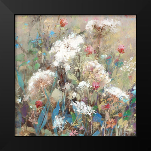 Queen Anns Garden Black Modern Wood Framed Art Print by Swatland, Katie