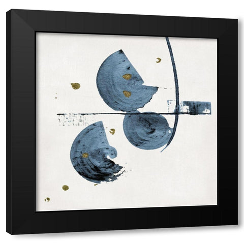 Semi Circles I Black Modern Wood Framed Art Print by Swatland, Katie