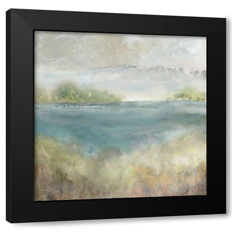 Sage Expanse Black Modern Wood Framed Art Print with Double Matting by Robinson, Carol
