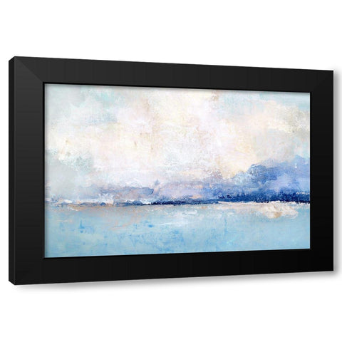 Symphony Bay Black Modern Wood Framed Art Print with Double Matting by Tava Studios