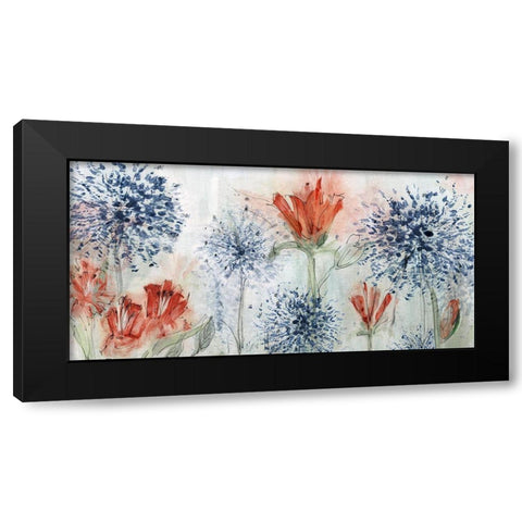 Tiger Lily Field Black Modern Wood Framed Art Print by Jill, Susan