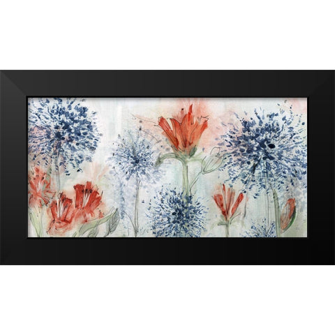 Tiger Lily Field Black Modern Wood Framed Art Print by Jill, Susan