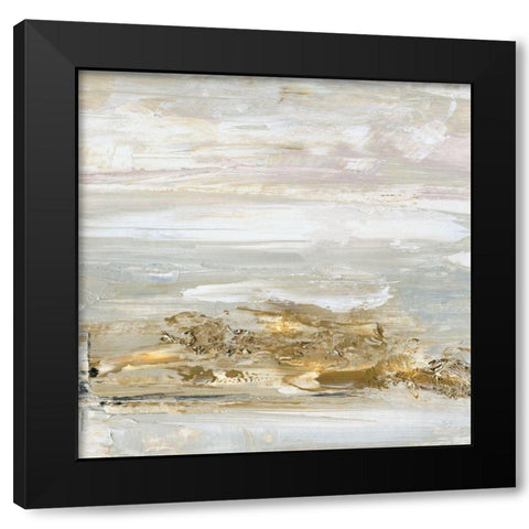 Shoreline Detail Black Modern Wood Framed Art Print with Double Matting by Jill, Susan