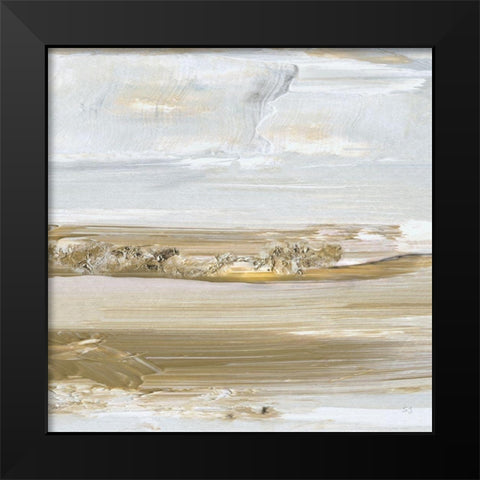 Distant Shoreline Black Modern Wood Framed Art Print by Jill, Susan