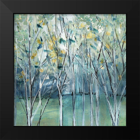 Frost Valley Light Black Modern Wood Framed Art Print by Jill, Susan