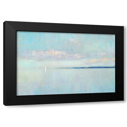 Sunrise Haze Black Modern Wood Framed Art Print with Double Matting by Swatland, Katie