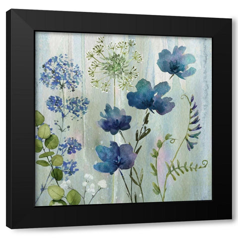 Color Wash II Black Modern Wood Framed Art Print by Knutsen, Conrad