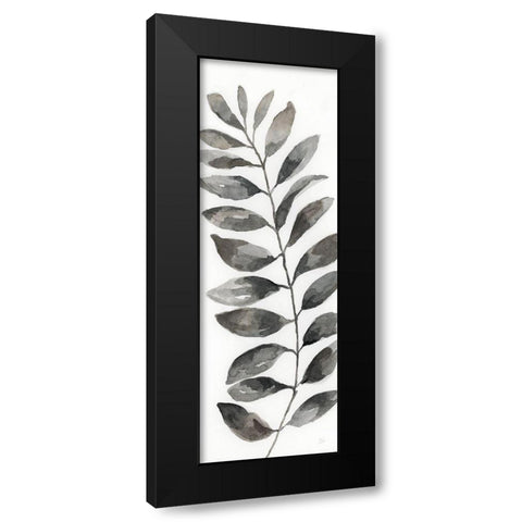 Natural Leaf II Black Modern Wood Framed Art Print with Double Matting by Nan