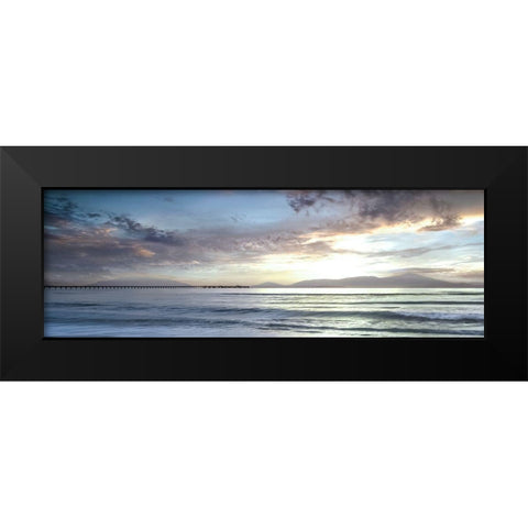 Island Calm Black Modern Wood Framed Art Print by Calascibetta, Mike