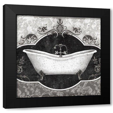 Glam Bath I Black Modern Wood Framed Art Print with Double Matting by Knutsen, Conrad