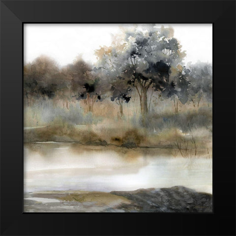 Silent Waters II Black Modern Wood Framed Art Print by Robinson, Carol