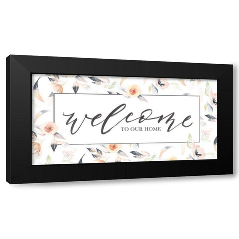 Welcome to Our Black Modern Wood Framed Art Print by Brockmon, Kristen