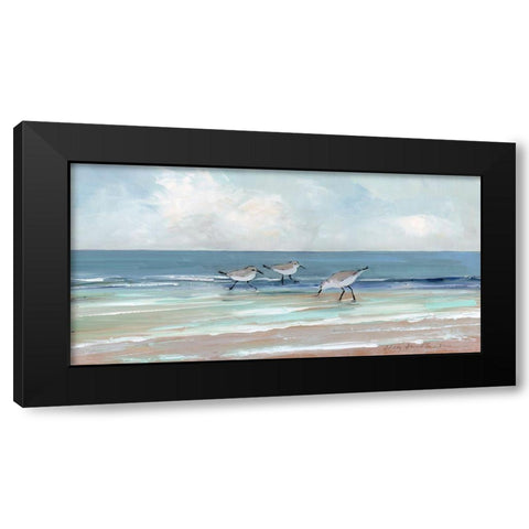 Shore Searching I Black Modern Wood Framed Art Print with Double Matting by Swatland, Sally