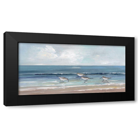 Shore Searching II Black Modern Wood Framed Art Print with Double Matting by Swatland, Sally