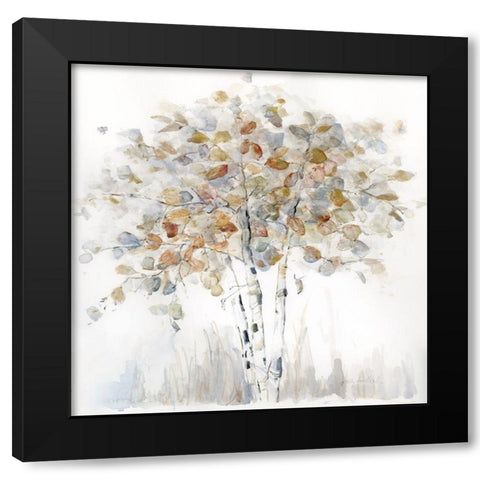 Birch Grove II Black Modern Wood Framed Art Print by Swatland, Sally