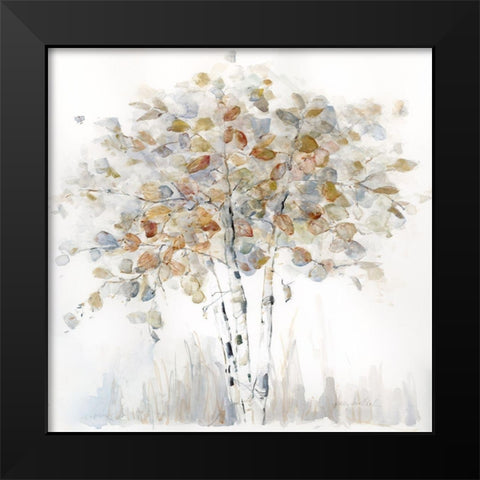 Birch Grove II Black Modern Wood Framed Art Print by Swatland, Sally