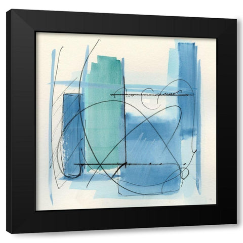 Amalfi I Black Modern Wood Framed Art Print by Jill, Susan