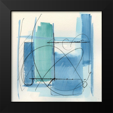 Amalfi I Black Modern Wood Framed Art Print by Jill, Susan