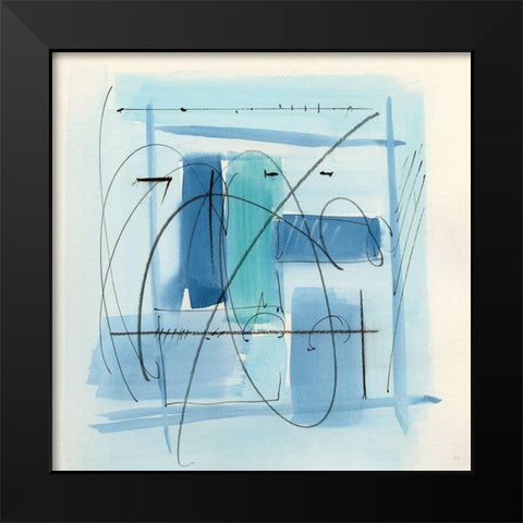 Amalfi II Black Modern Wood Framed Art Print by Jill, Susan