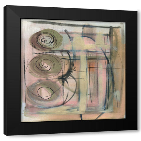 Florence I Black Modern Wood Framed Art Print with Double Matting by Jill, Susan
