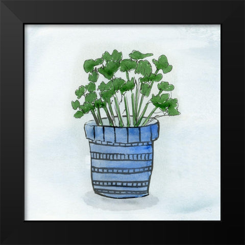 Post of Herbs I Black Modern Wood Framed Art Print by Jill, Susan