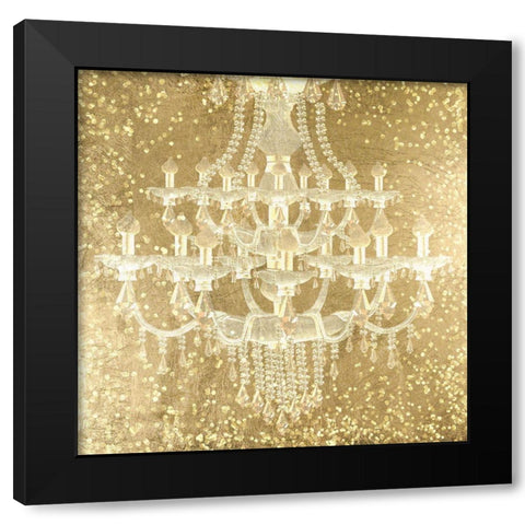 Golden Runway Black Modern Wood Framed Art Print with Double Matting by Designs, CAD