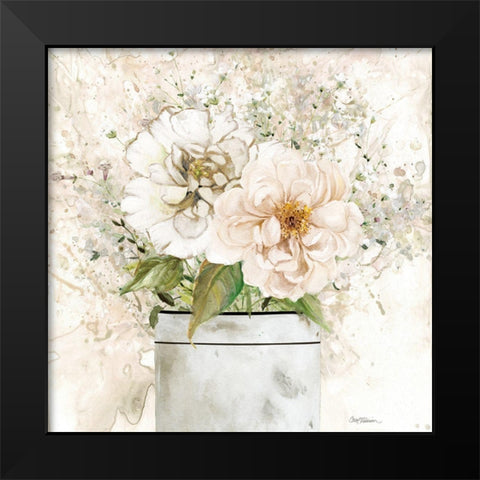 Charming Bouquet II Black Modern Wood Framed Art Print by Manning, Ruane