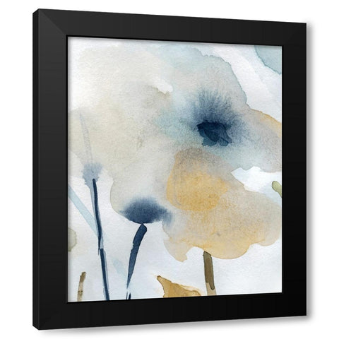 Blooming Wash I Black Modern Wood Framed Art Print with Double Matting by Robinson, Carol