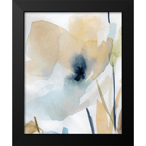 Blooming Wash II Black Modern Wood Framed Art Print by Robinson, Carol