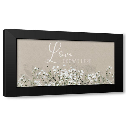 Bouquet of Love Black Modern Wood Framed Art Print with Double Matting by Finn, Livi