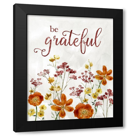 Grateful Catalina Bouquet Black Modern Wood Framed Art Print by Robinson, Carol