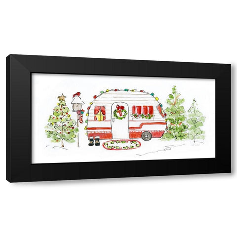 Holiday Camper I Black Modern Wood Framed Art Print with Double Matting by Swatland, Sally