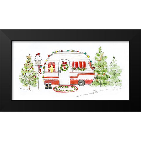 Holiday Camper I Black Modern Wood Framed Art Print by Swatland, Sally