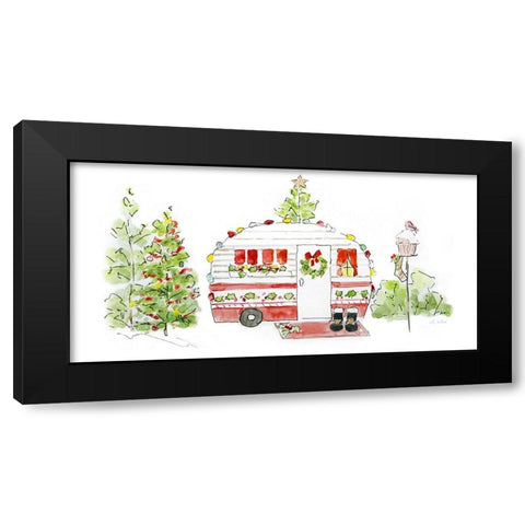 Holiday Camper II Black Modern Wood Framed Art Print with Double Matting by Swatland, Sally