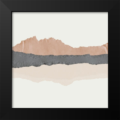 Subtle Landscape Black Modern Wood Framed Art Print by Santiago, Daniela