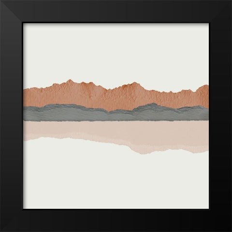 Subtle Freedom Black Modern Wood Framed Art Print by Santiago, Daniela