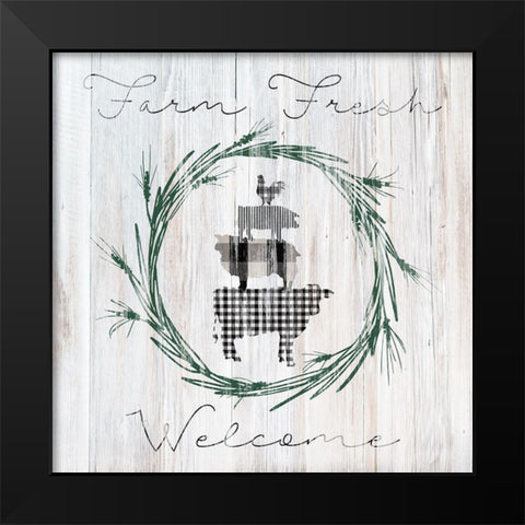 Farm Fresh Black Modern Wood Framed Art Print by Robinson, Carol