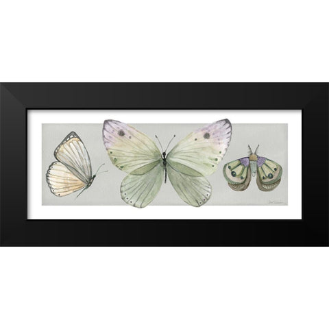 Pretty Insects II Black Modern Wood Framed Art Print by Robinson, Carol
