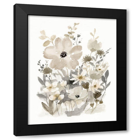 Neutral Nature I Black Modern Wood Framed Art Print by Nan