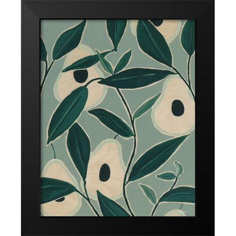 Monochrome Avacodos Black Modern Wood Framed Art Print by Robinson, Carol