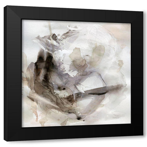 State of Suspension Black Modern Wood Framed Art Print by Robinson, Carol